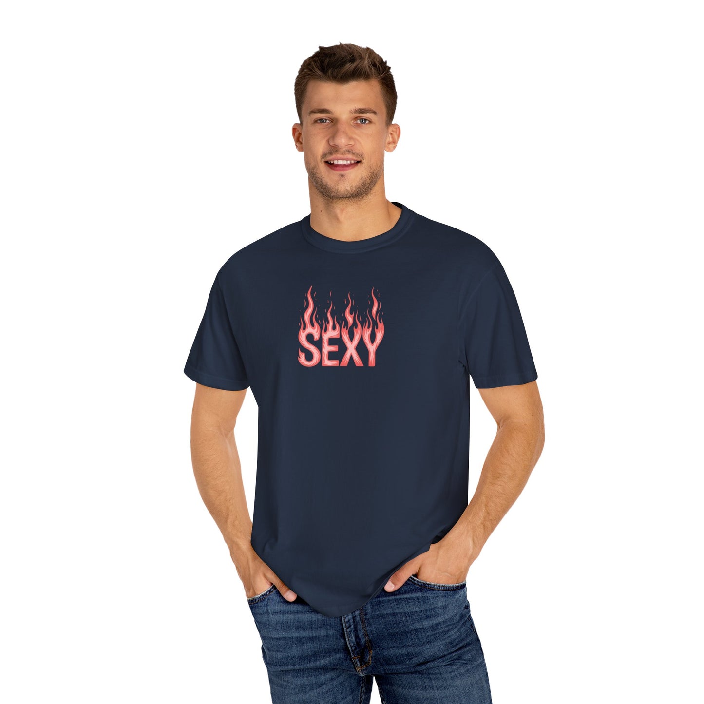 SEXY Flame T-Shirt | Bold Graphic Tee for Women | Naughty Comfort Colors Shirt | Hot Girl Summer Shirt | Edgy Festival Apparel