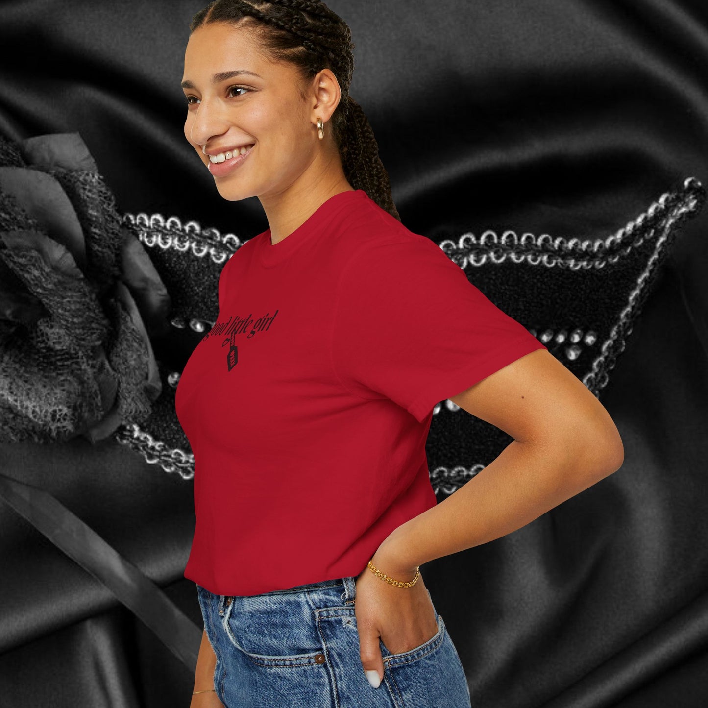 Submissive good little girl T-shirt, BDSM DomSub Wife Gift, Comfort Color Tee, Good Little Girl Shirt, BDSM Submissive Wife Shirt