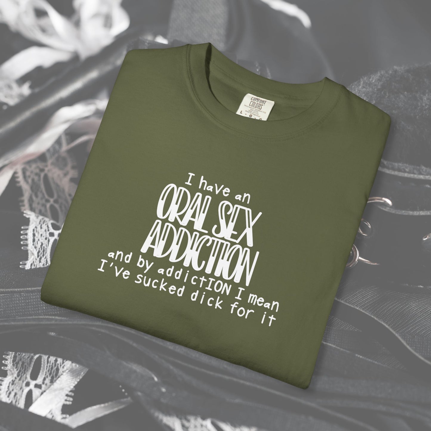 Funny Oral Sex Addiction Unisex T-shirt