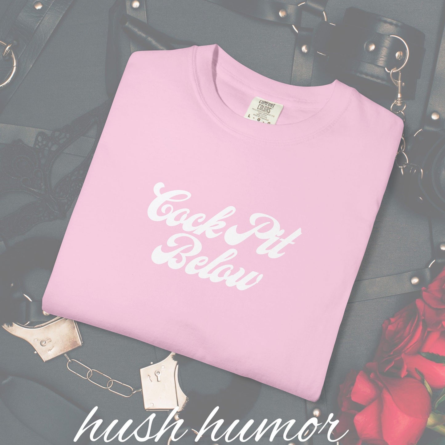 C*ck Pit Below | Bold Adult Humor Shirt for Naughty Gift Swaps or for the daring who like bold fashion