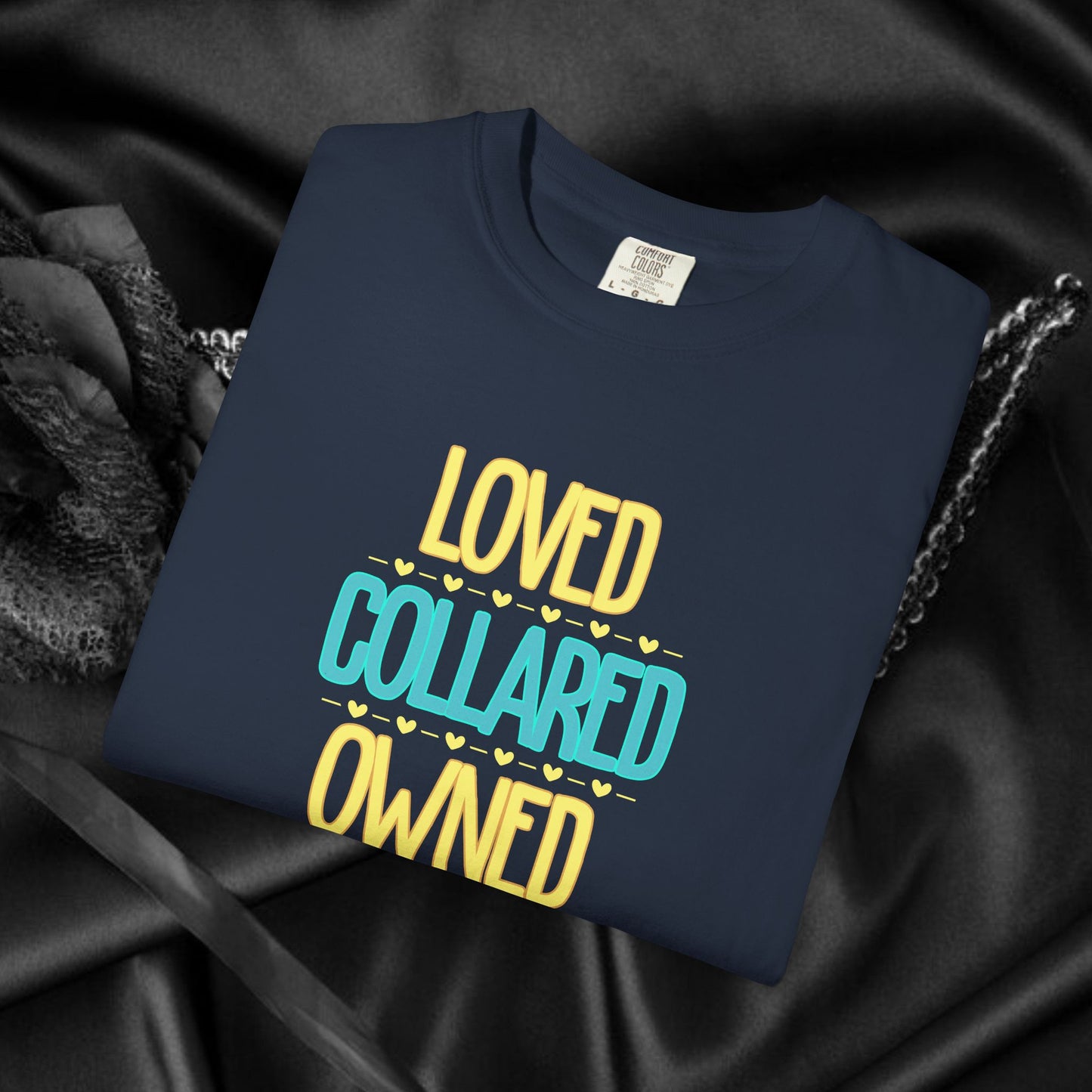 BDSM apparel Submissive tee Loved Collared Owned T-shirt, Kinky Tee