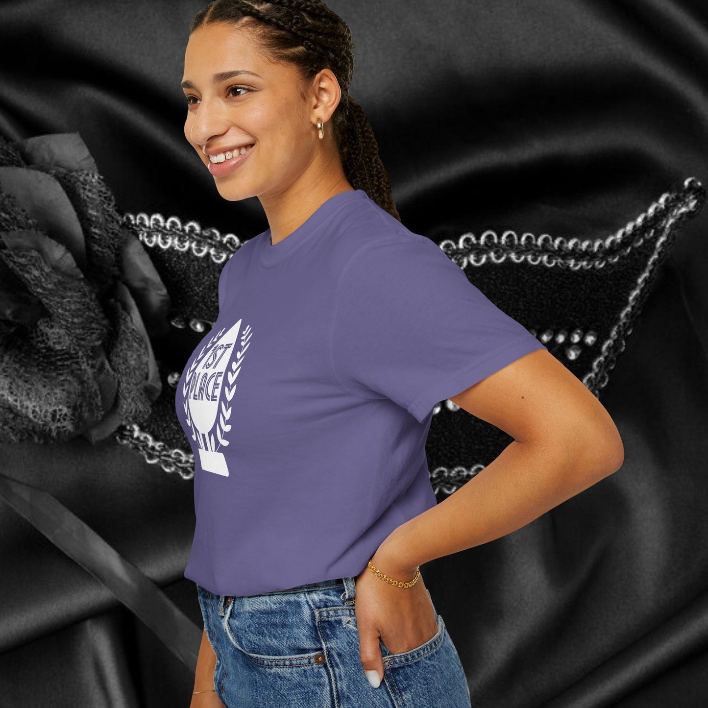 1st Place Butt Stuff Naughty Women’s T-Shirt – Offensive Comfort Colors Tee, Aal Sex Gag Gift, Adult Humor Summer Top