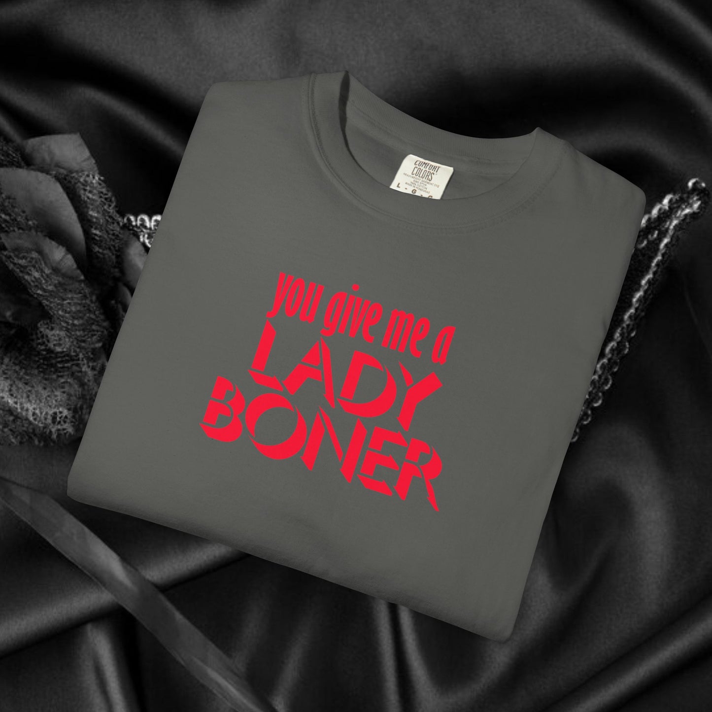 Funny Sex Shirt You Give Me a Lady Boner T-Shirt, Offensive NSFW Tee, Inappropriate Tops, Sex Party Apparel, Shocking Clothing