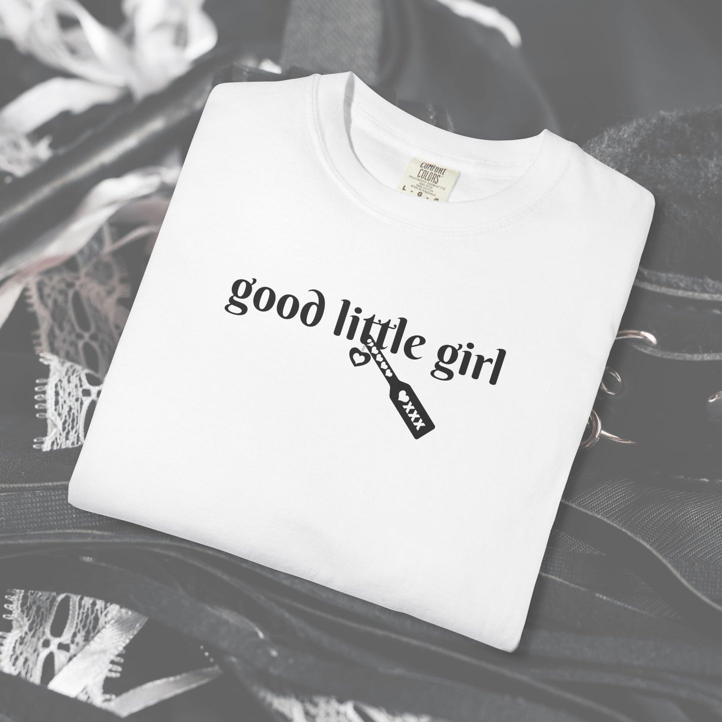 Submissive good little girl T-shirt, BDSM DomSub Wife Gift, Comfort Color Tee, Good Little Girl Shirt, BDSM Submissive Wife Shirt