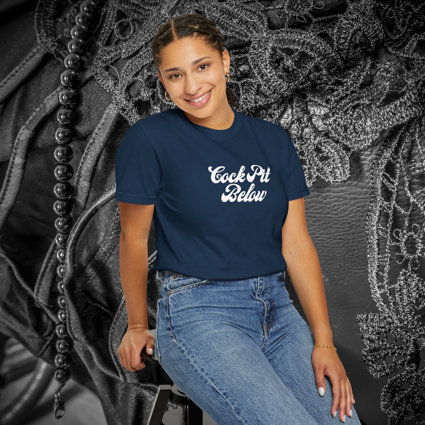 C*ck Pit Below | Bold Adult Humor Shirt for Naughty Gift Swaps or for the daring who like bold fashion