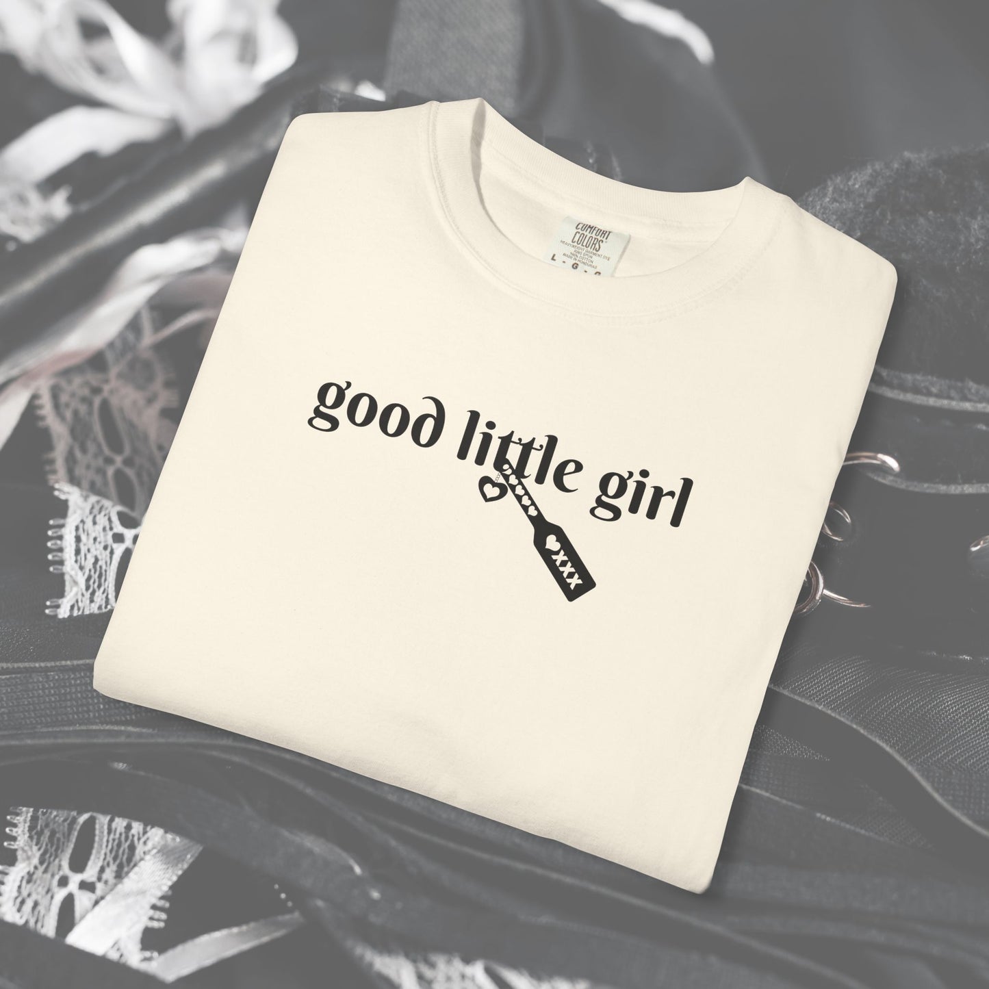 Submissive good little girl T-shirt, BDSM DomSub Wife Gift, Comfort Color Tee, Good Little Girl Shirt, BDSM Submissive Wife Shirt