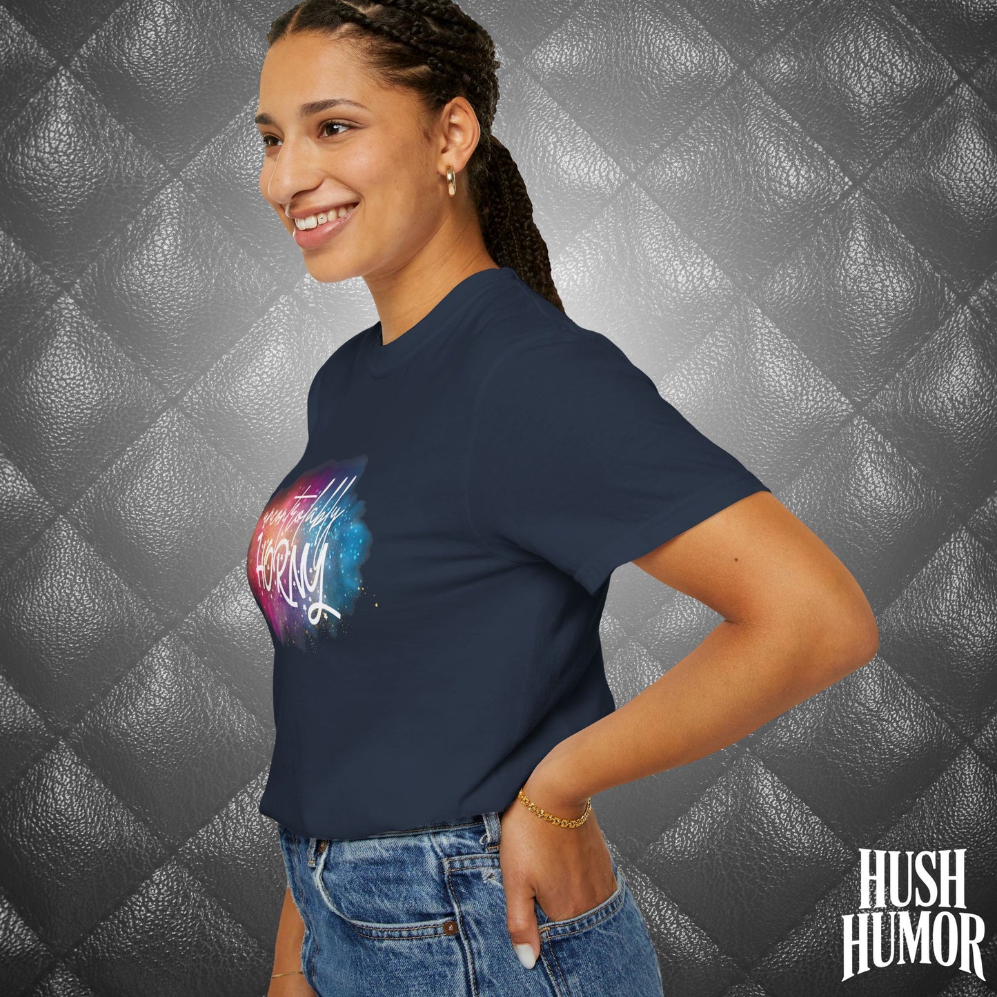 Uncontrollably Horny Shirt – Dirty Comfort Colors Tee for Hot Wife, Funny NSFW Party T-Shirt