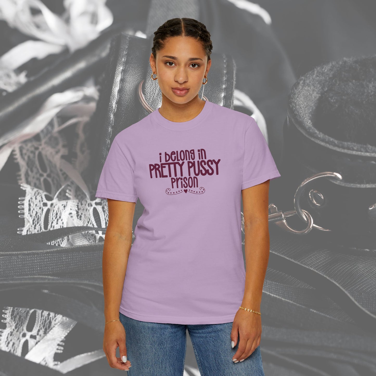 Pretty P*ssy Prison, Funny Adult T-shirt, Offensive Ladies Shirt, Unisex