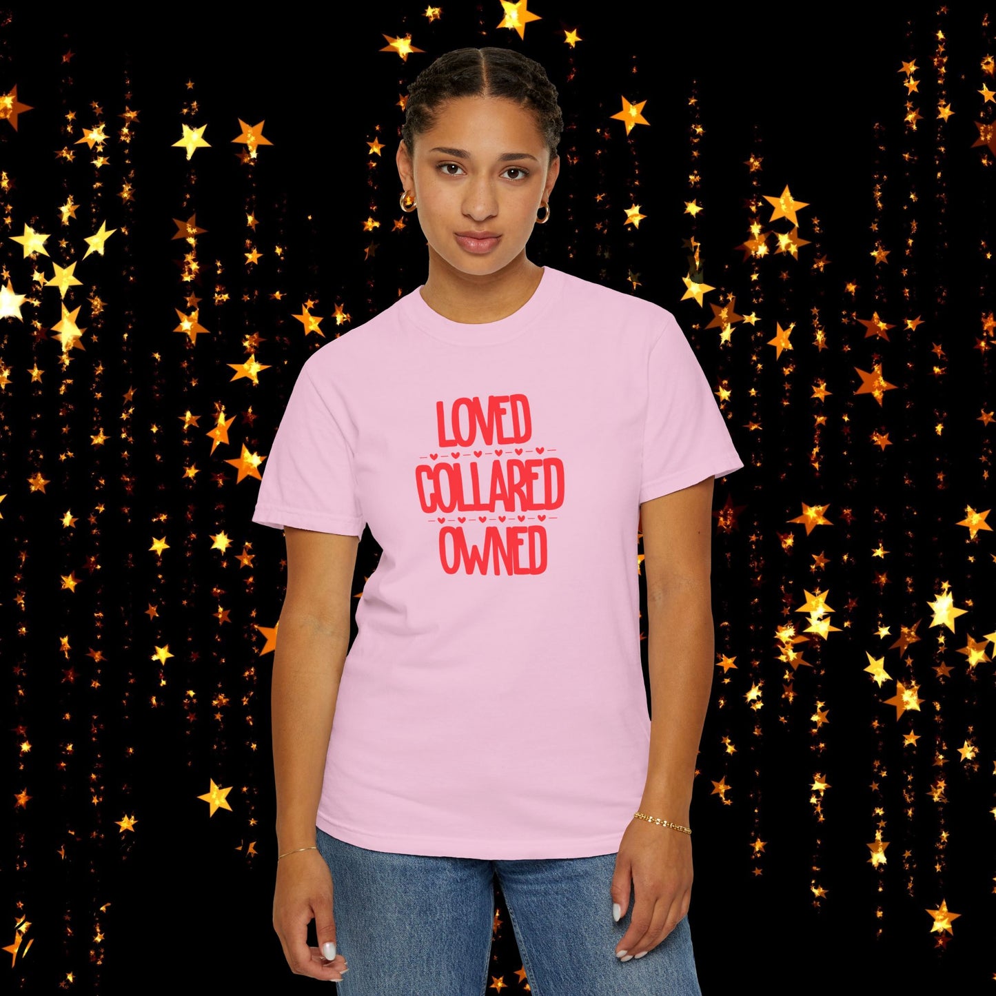 BDSM Loved Collared Owned Submissive T-shirt, Unisex Kinky Tee, Submissive Wife Gift, BDSM Apparel