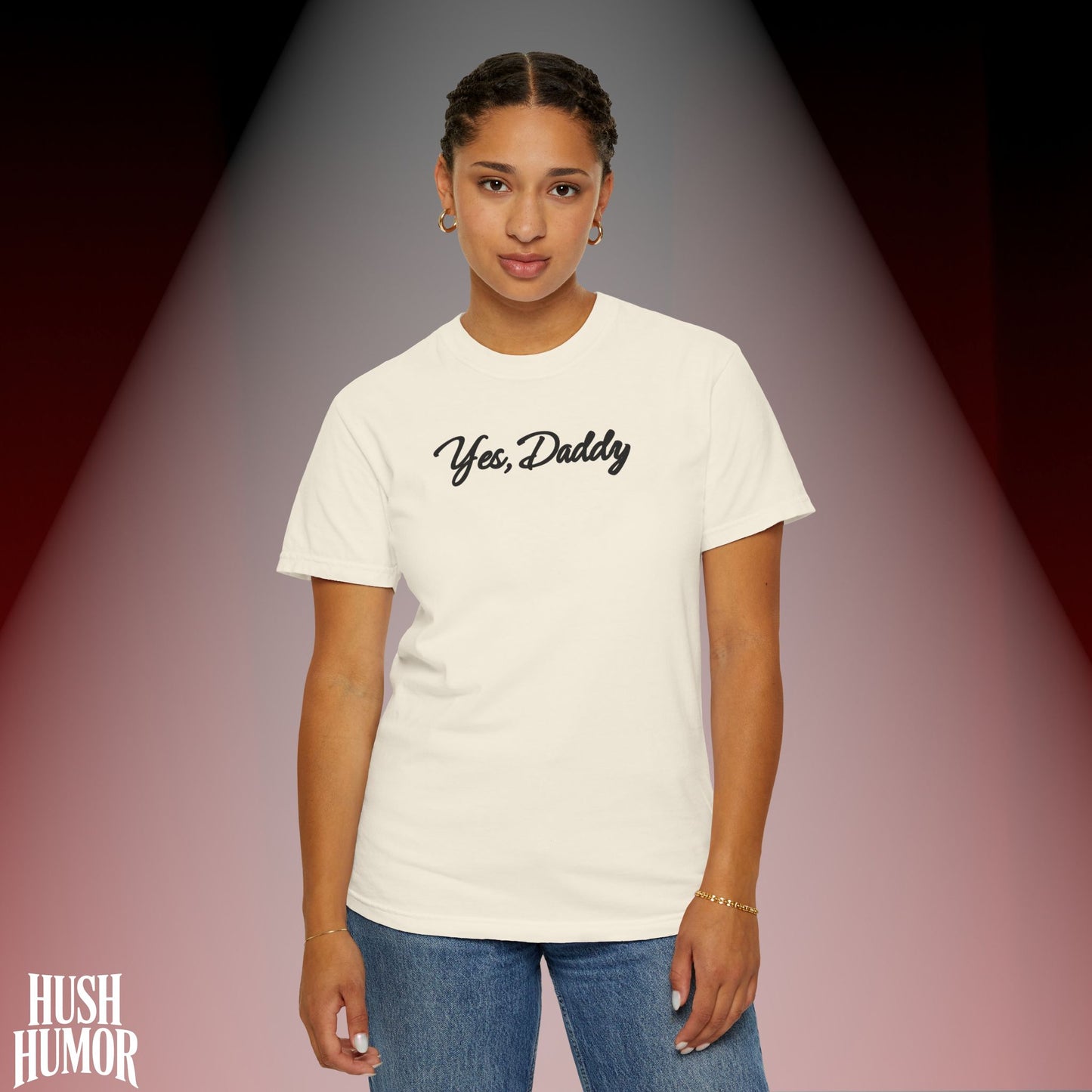 Yes Daddy Shirt – Submissive Wife T-Shirt, Naughty BDSM Graphic Tee for Women, NSFW Dirty Sex Shirt, Offensive Inappropriate Couple Party Shirt