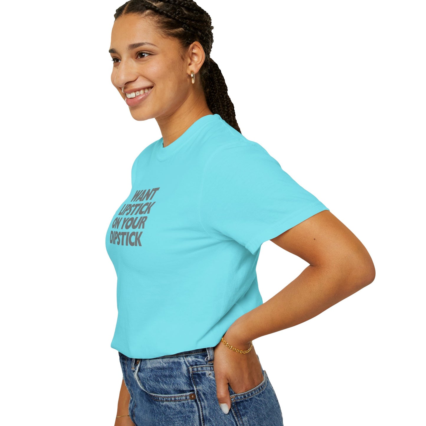 Lipstick on Your Dipstick Shocking Dirty T-shirt for Women, FEMdom gift, Funny Adult Gift