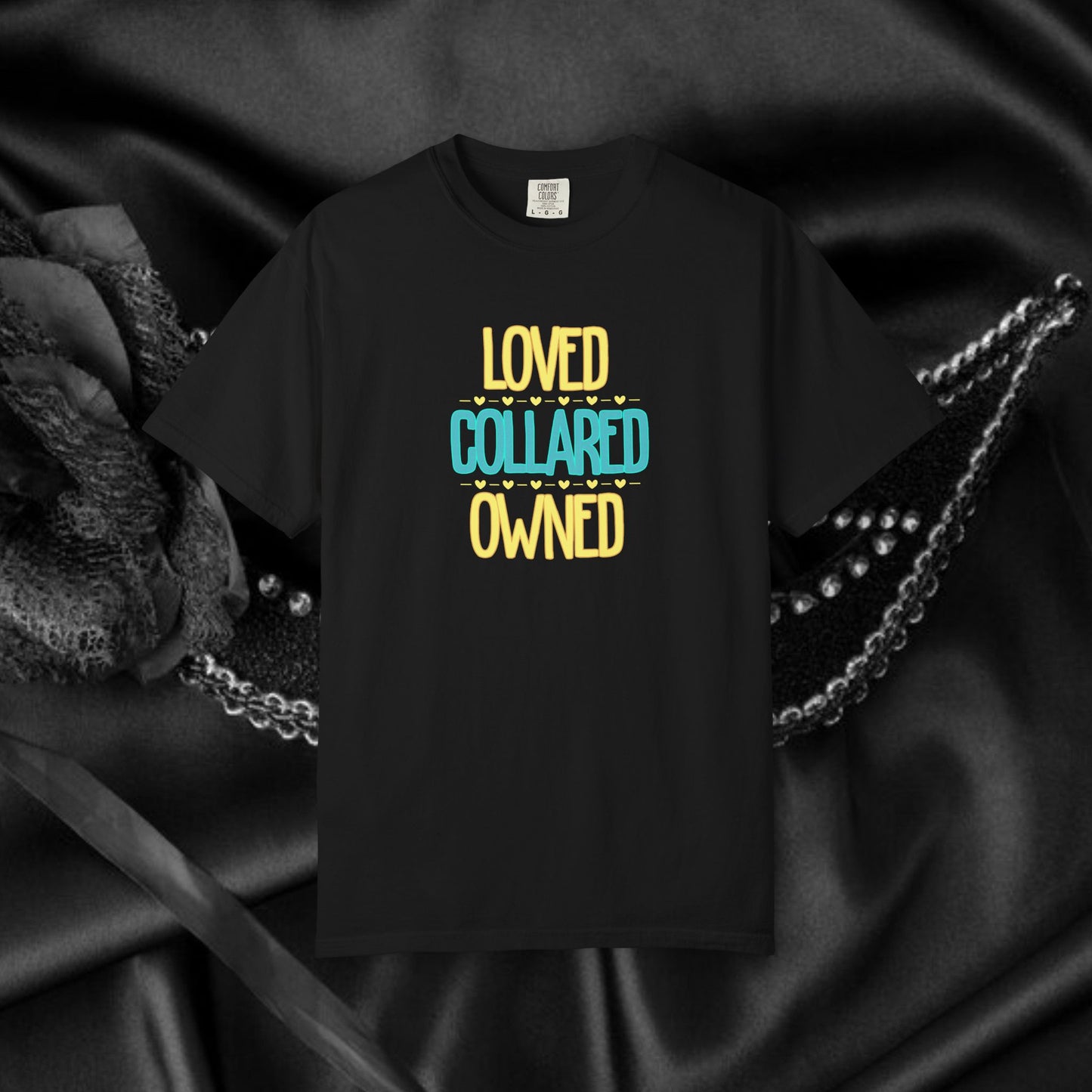 BDSM apparel Submissive tee Loved Collared Owned T-shirt, Kinky Tee