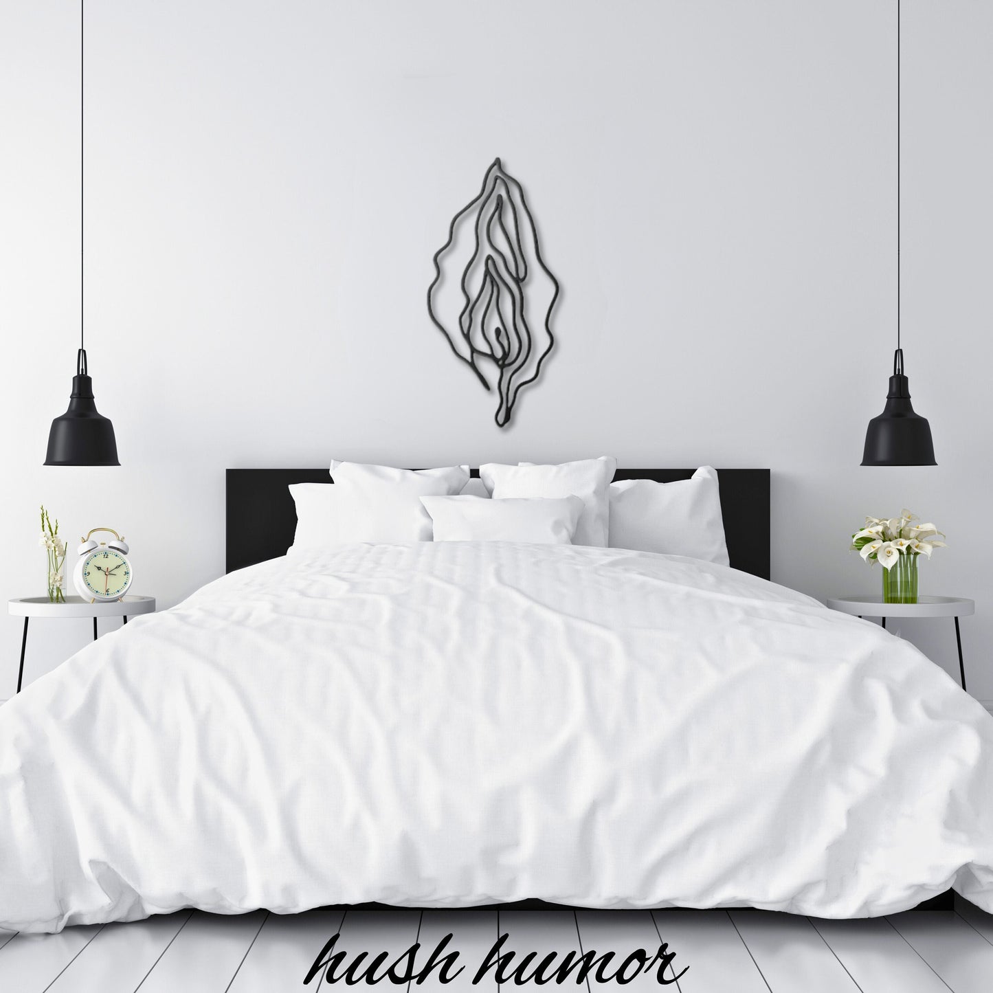 Female Sex Metal Wall Decor | Naughty Vagina Art | Sexy Bedroom & Party Decoration