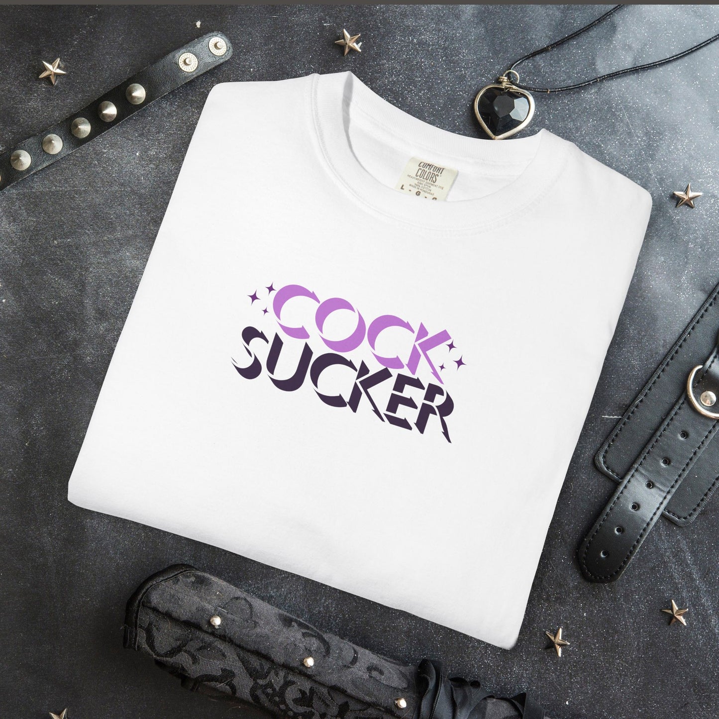 Naughty Girl Sex T-Shirt – Sexy Offensive Ladies Comfort Colors C0ck Sucker Tee, Hot Wife NSFW Shirt
