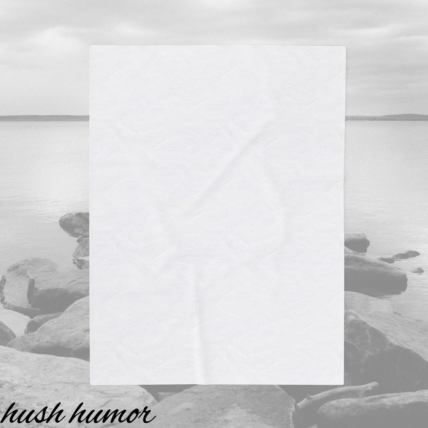 Sandy Dunes Beach Vibe Penis Plush Blanket, Humorous Gift, Cozy D*ck Blanket, Gag Gift, Naughty Willy Velveteen Blanket