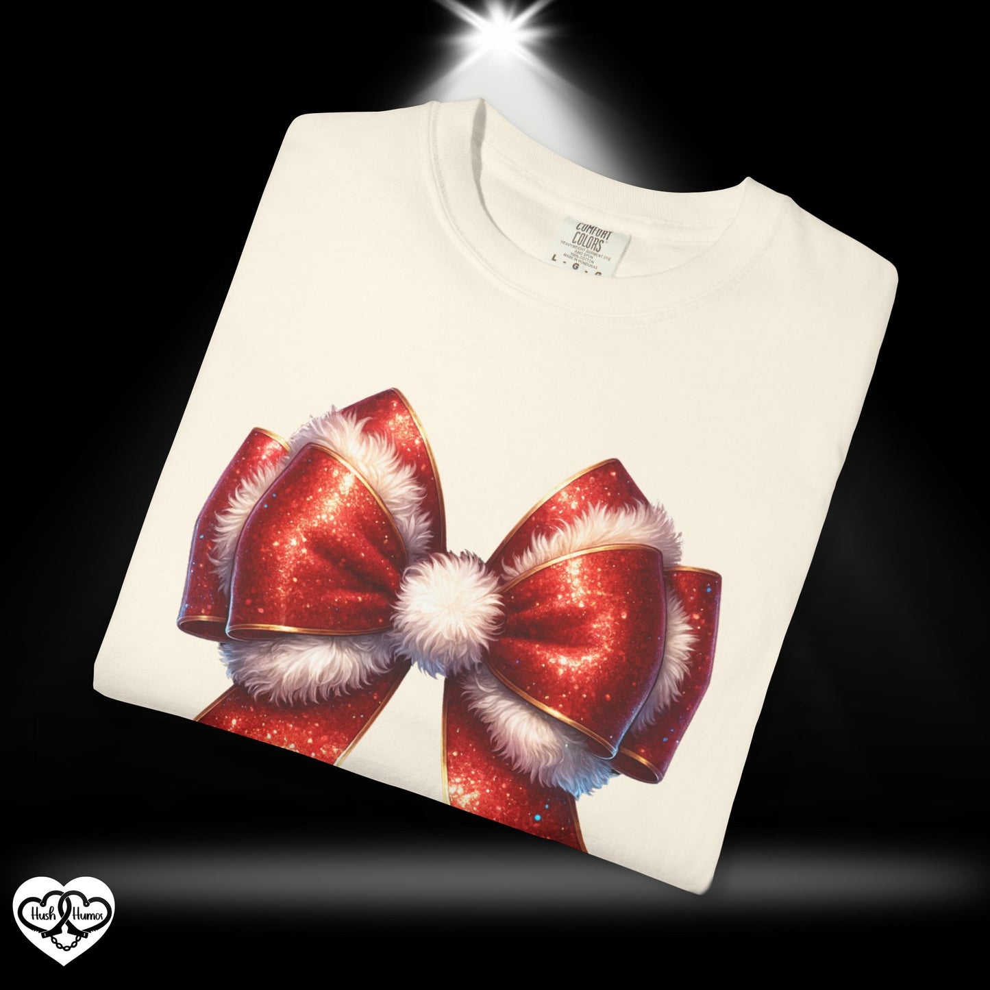 Be Santa’s Favorite Gift Tee – Wrapped Up Bow Tie Christmas Shirt, Funny Adult NSFW Holiday Party T-Shirt