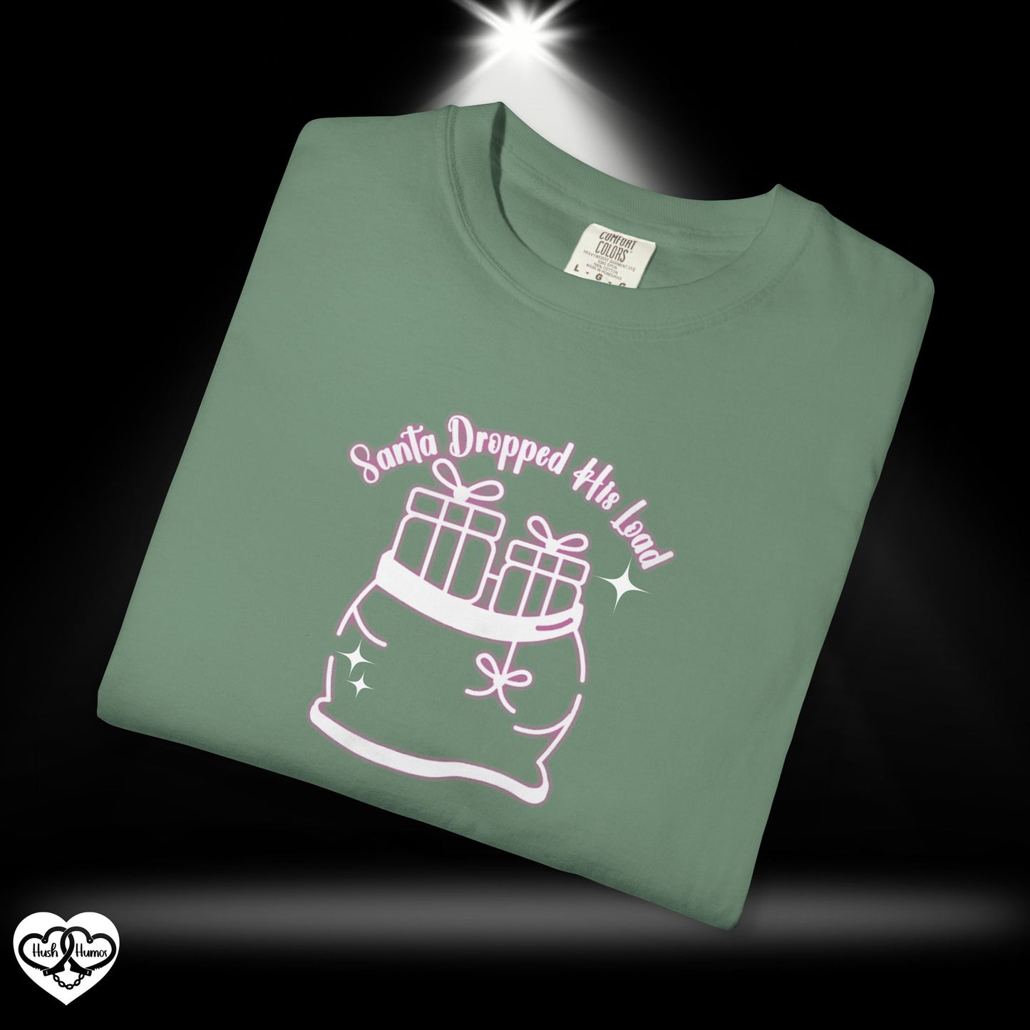 Santa Dropped His Load Naughty Christmas T-Shirt – Funny Adult Xmas Tee