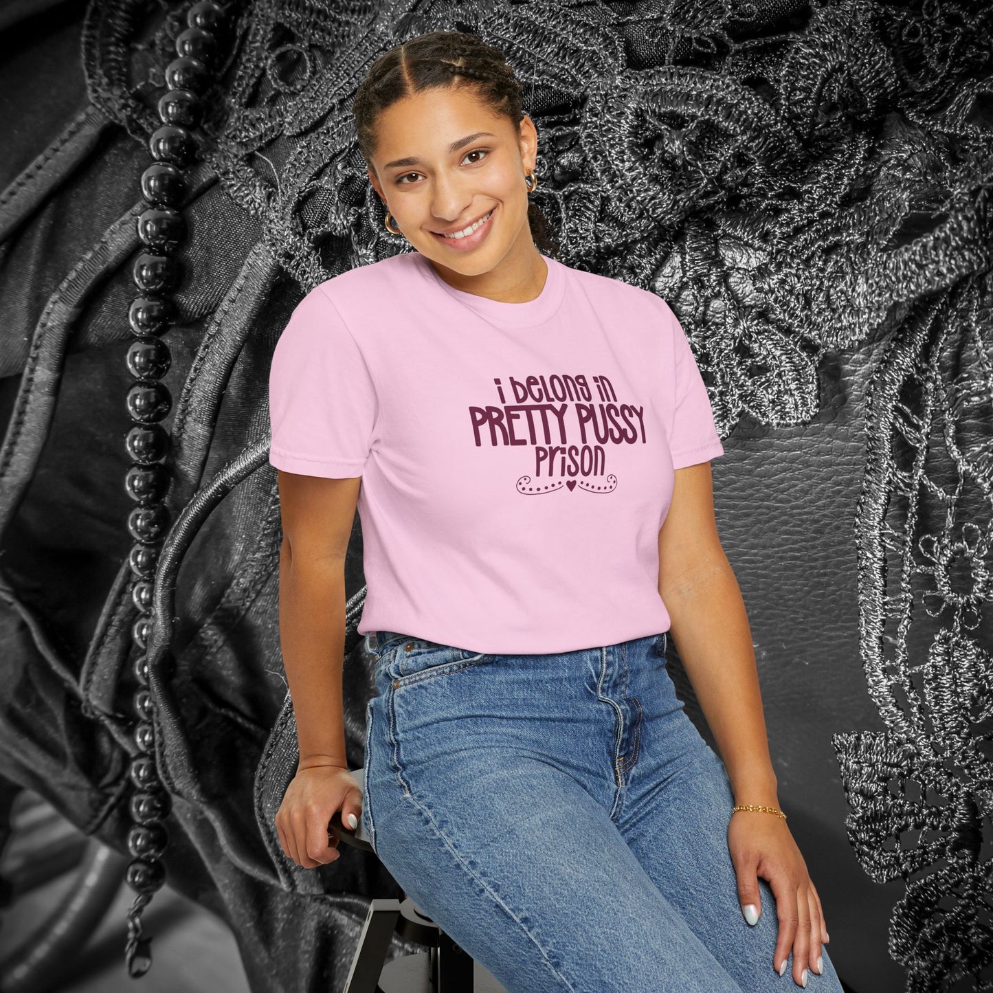 Pretty P*ssy Prison, Funny Adult T-shirt, Offensive Ladies Shirt, Unisex