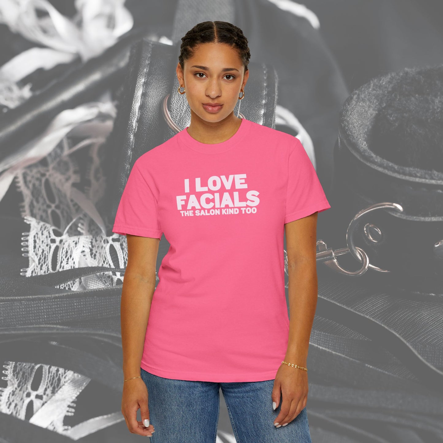 I Love Facials Funny Tee, Female Dom Blow Job Shirt, NSFW Inappropriate, Offensive Shirt, Female
