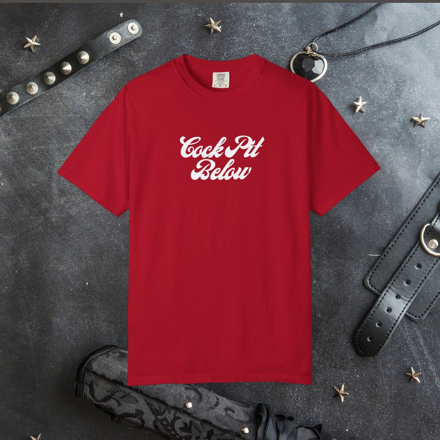 C*ck Pit Below | Bold Adult Humor Shirt for Naughty Gift Swaps or for the daring who like bold fashion