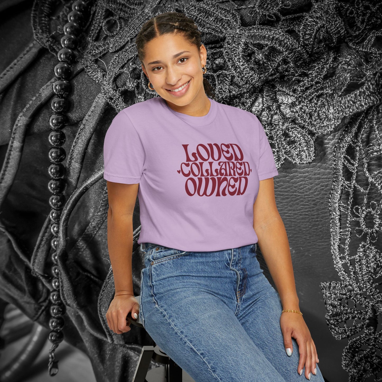 Loved Collared Owned Submissive T-shirt, BDSM themed Kinky Tee, Submissive Wife Gift, BDSM Apparel