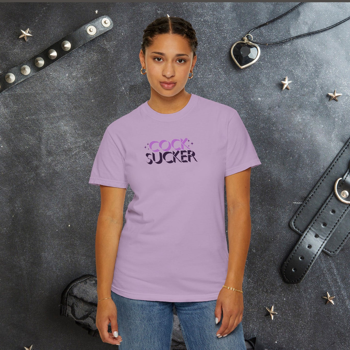Naughty Girl Sex T-Shirt – Sexy Offensive Ladies Comfort Colors C0ck Sucker Tee, Hot Wife NSFW Shirt