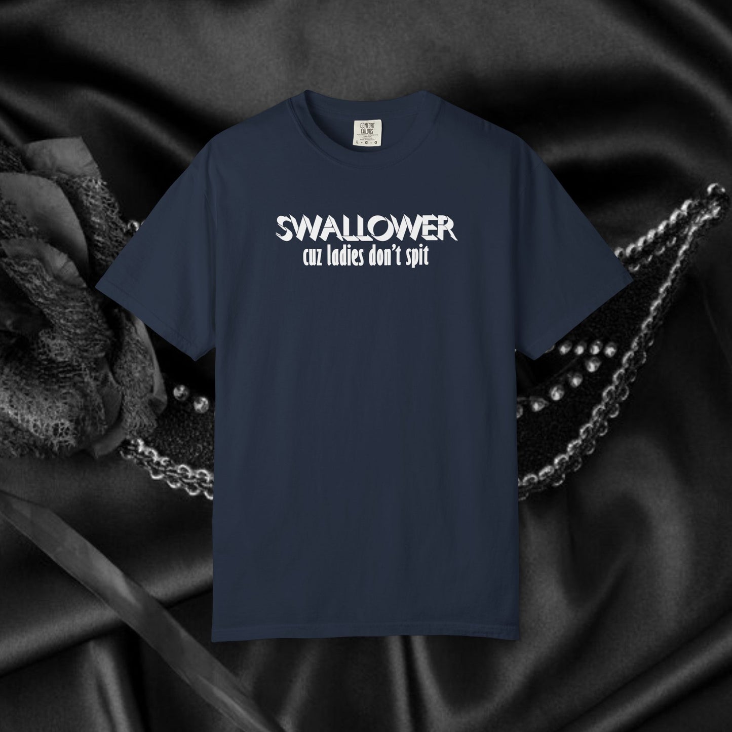 Naughty Swallower T-shirt, Silly Oral Sex Women's Shirt, Fun Adult Humor Tee, Blow j*b Party Apparel, Sexy Wife Gift, Dirty BJ Top