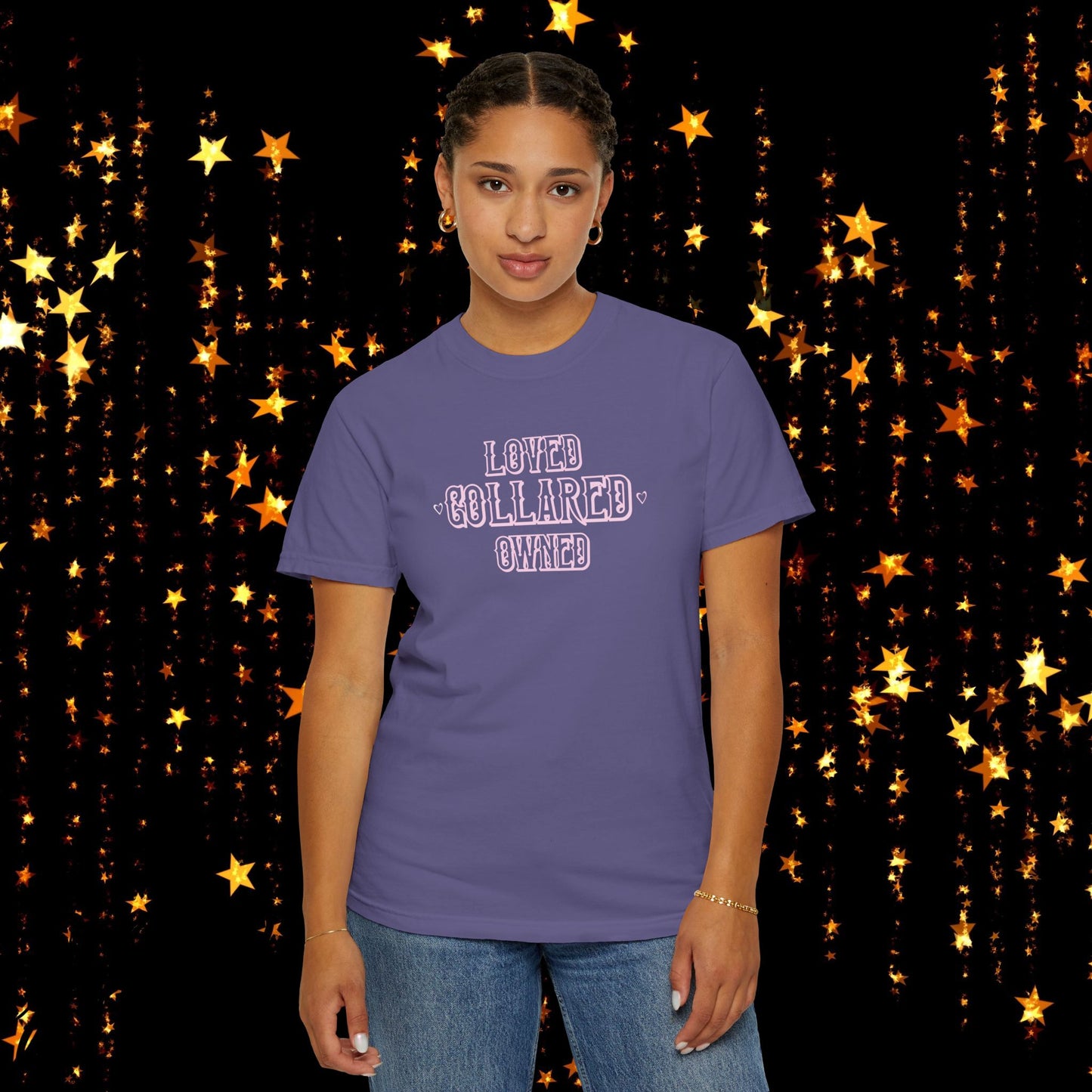 Submissive BDSM Loved Collared Owned T-shirt, Unisex Kinky Tee, Submissive Wife Gift