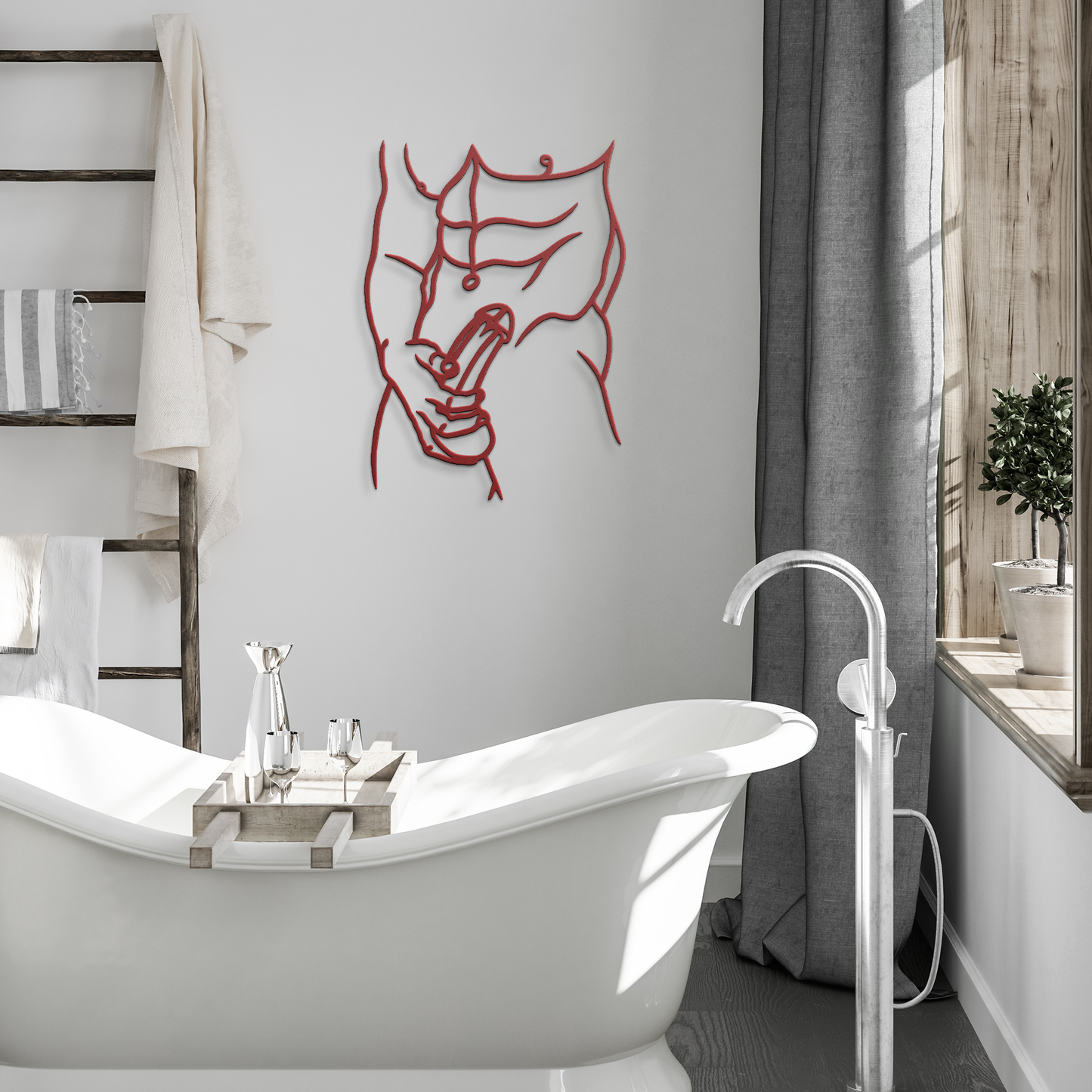 Bdsm_Oral_Sex_wall_decor_erotic_sexy_be_Red_Modern_Bathroom_Mockup.png