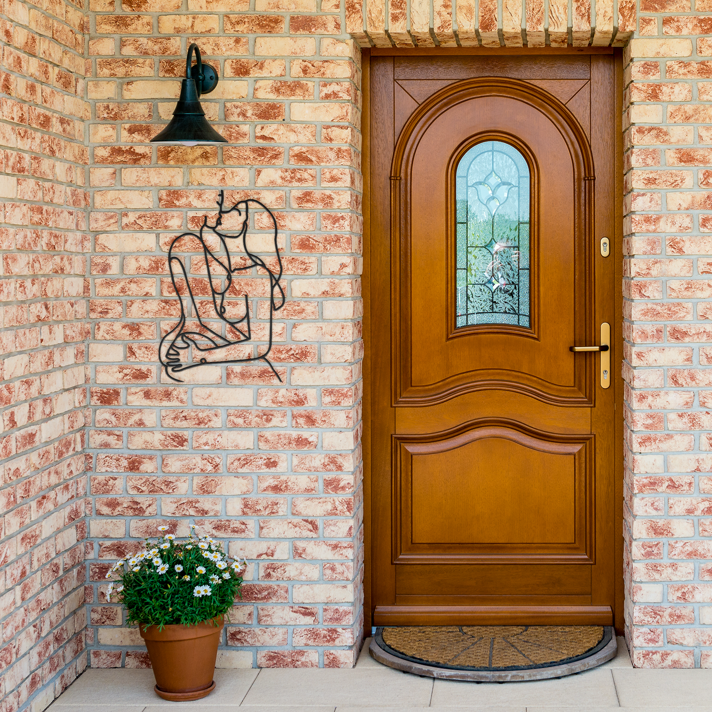 Lesbian_Lovers_Embrace_Metal_Sexy_Bedroo_Black_Brick_Entrance_Mockup.png
