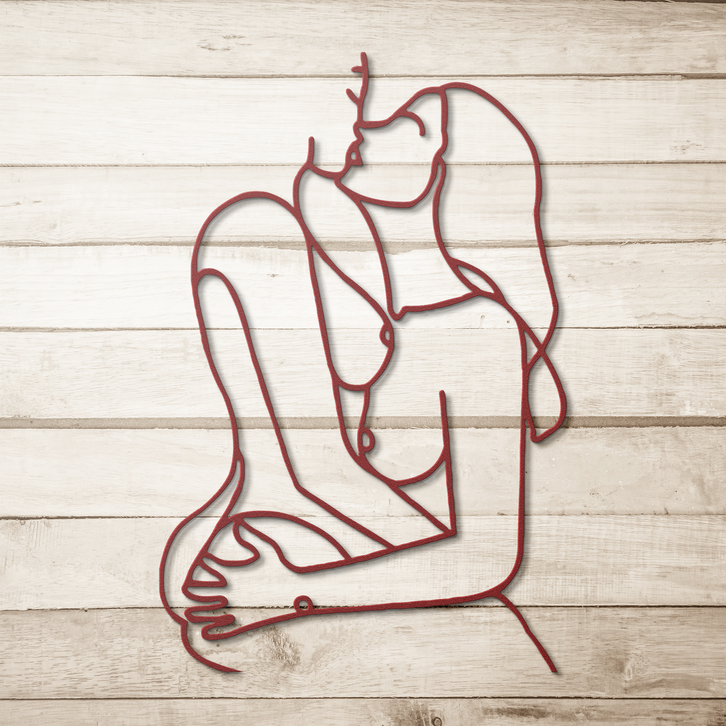 Lesbian_Lovers_Embrace_Metal_Sexy_Bedroo_Red_Simple_Wood_BKGD_Mockup.png