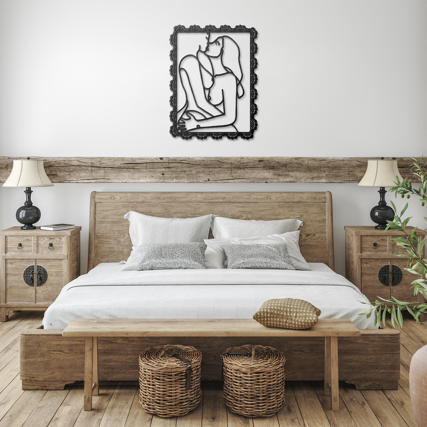 Lesbian_Lovers_Framed_Embrace_Girl_Deco_Black_Farmhouse_Bedroom_Mockup.png