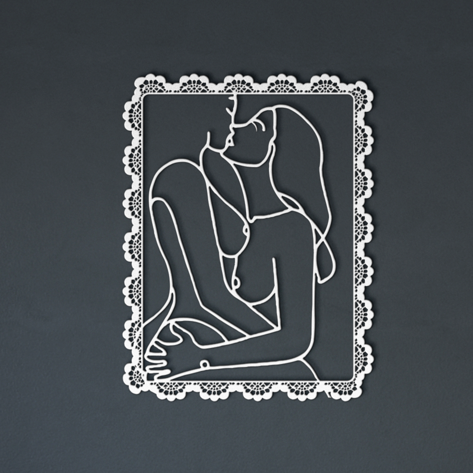 Lesbian_Lovers_Framed_Embrace_Girl_Deco_White_Dark_Living_Room_Mockup.png