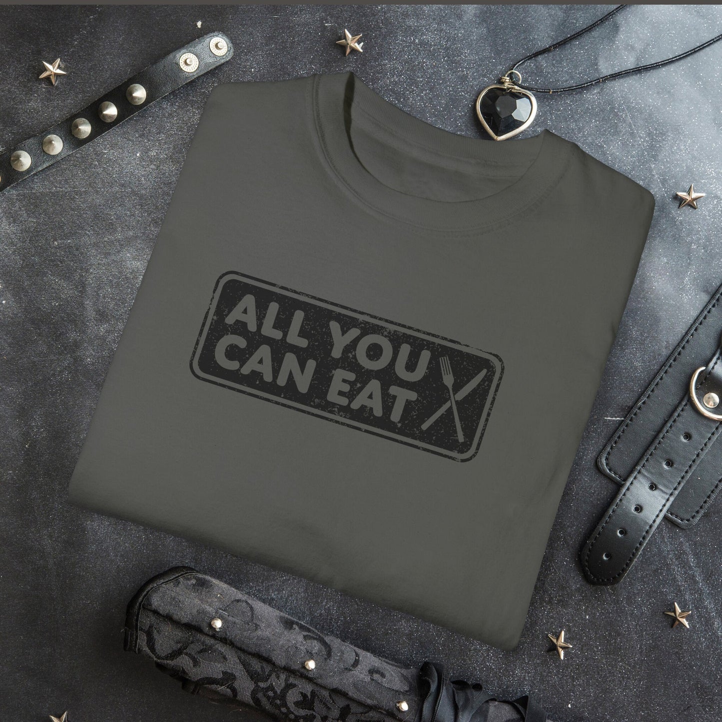All You Can Eat Naughty Girl Comfort Colors Tee | Dirty Gift for Her | NSFW Hot Wife Shirt