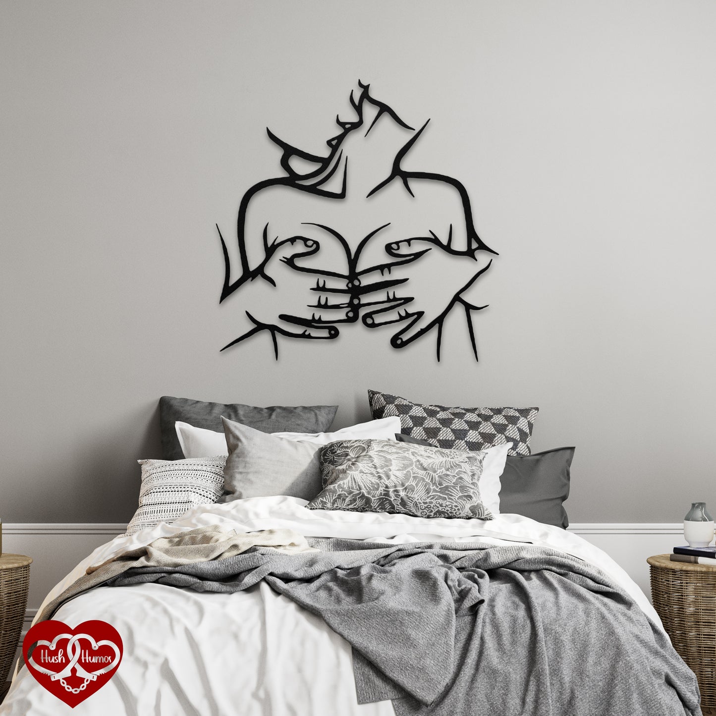 You Are Mine – Erotic Metal Wall Art for Bedroom, BDSM Lover Gift, Submissive Decor for Couples