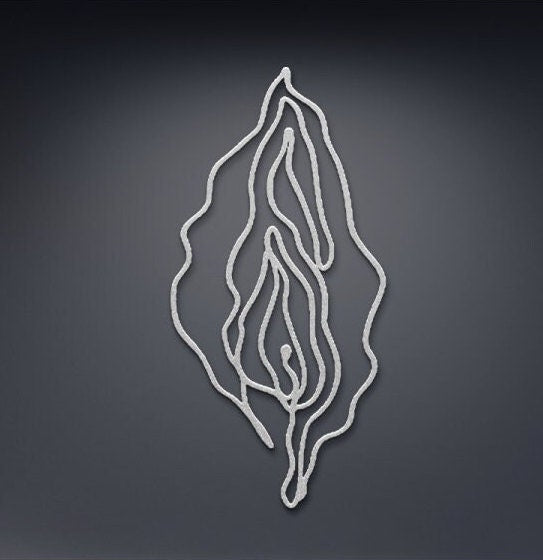 Female Sex Metal Wall Decor | Naughty Vagina Art | Sexy Bedroom & Party Decoration