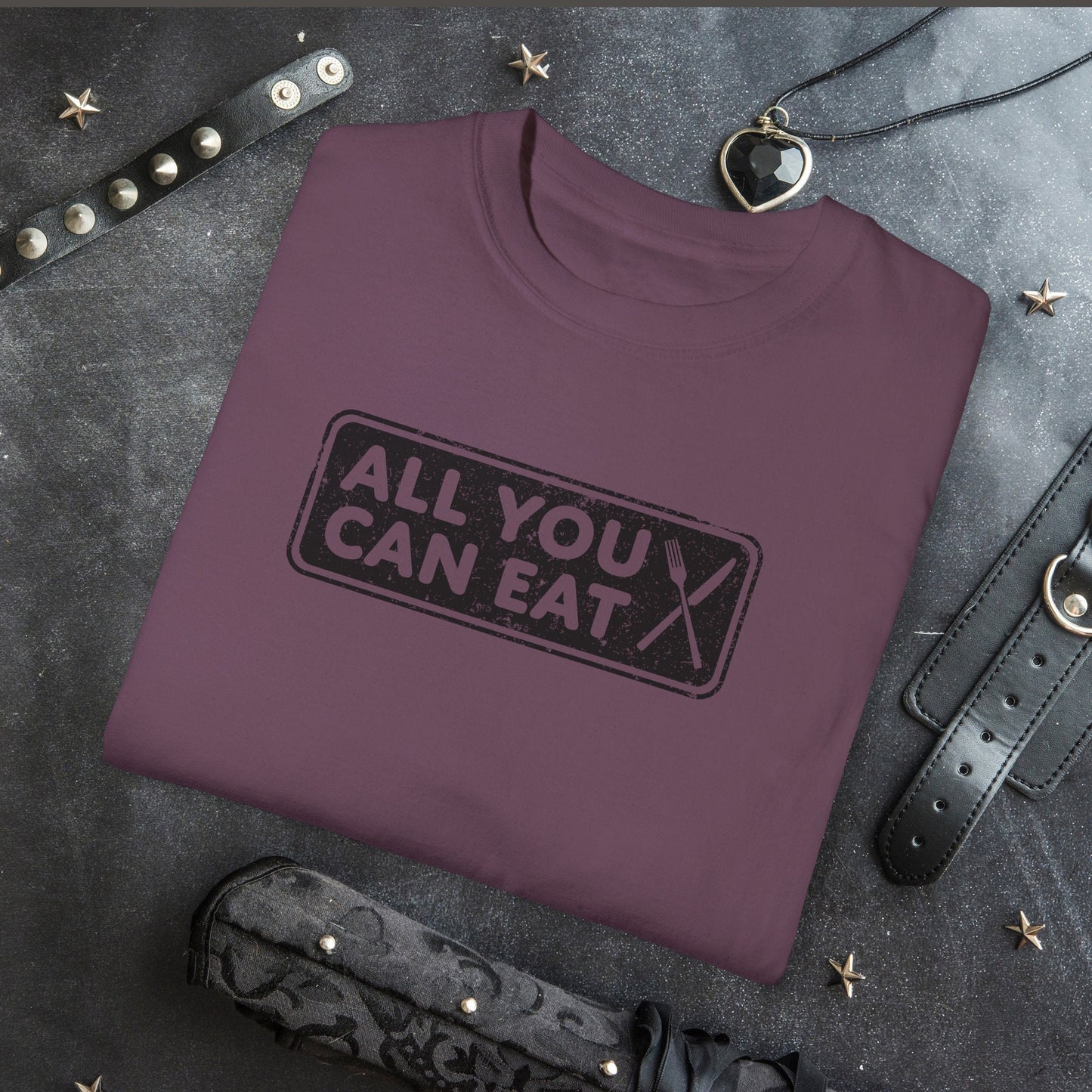 All You Can Eat Naughty Girl Comfort Colors Tee | Dirty Gift for Her | NSFW Hot Wife Shirt