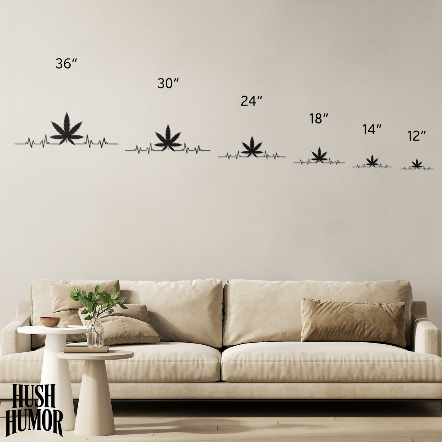 Metal Marijuana Leaf heartbeat indoor outdoor metal weed sign from Mancave to Outdoor Entertaining area Stoner Decor
