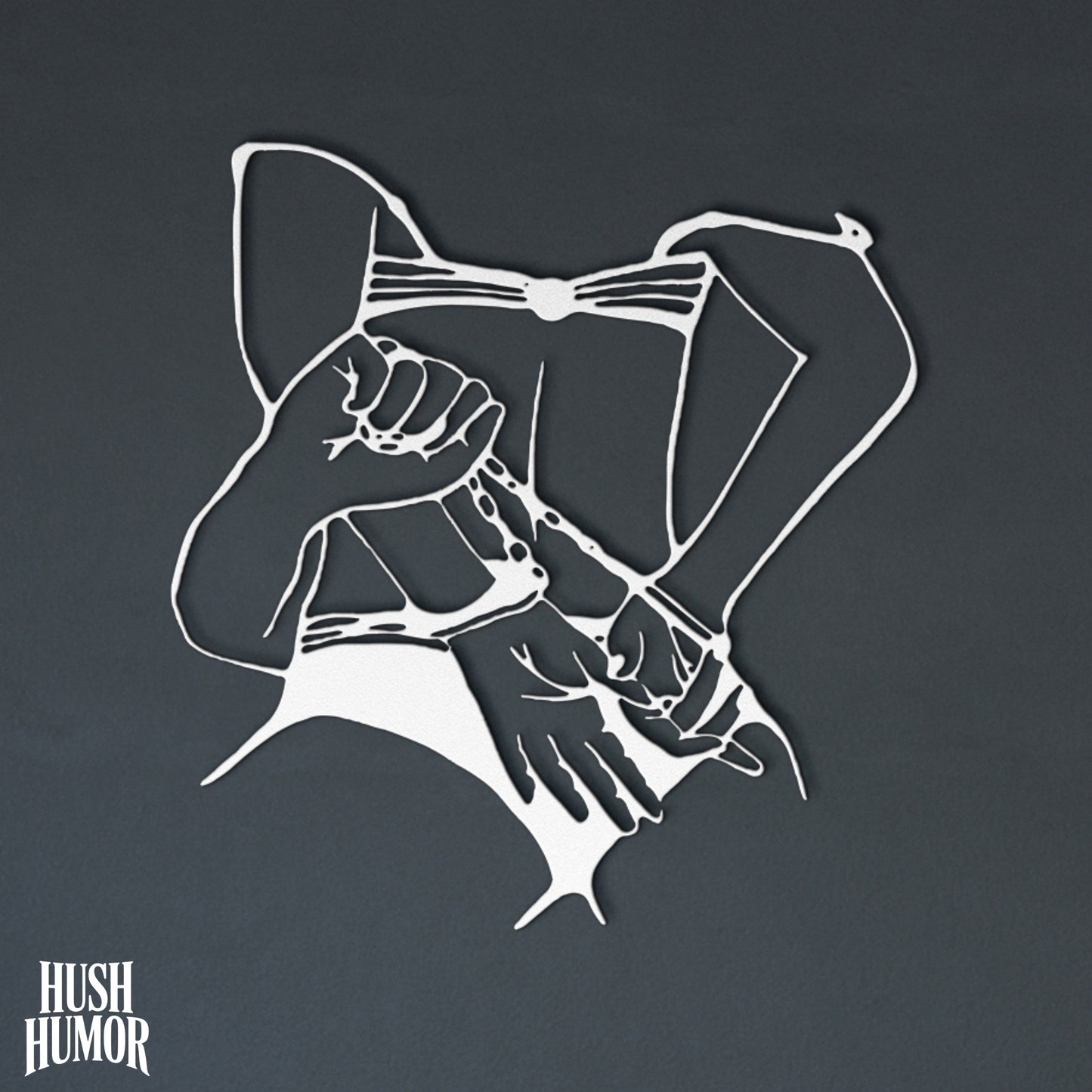 Cuffed BDSM Wall Decor – Erotic Bondage Line Art for Kinky Couples & Naughty Bedrooms