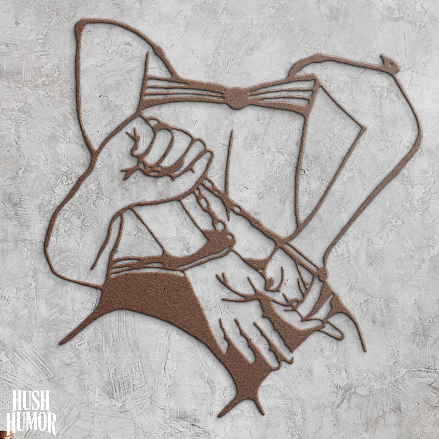 Cuffed BDSM Wall Decor – Erotic Bondage Line Art for Kinky Couples & Naughty Bedrooms