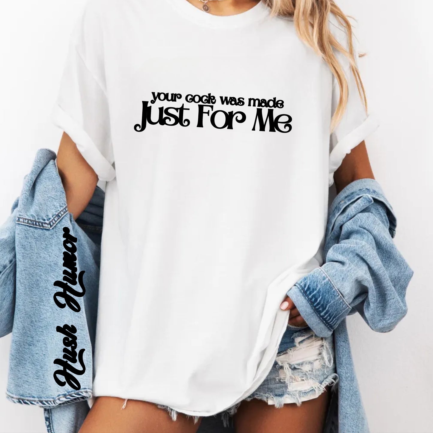Your C*ck Was Made Just for Me hot wife tshirt gift fun adult summer tee