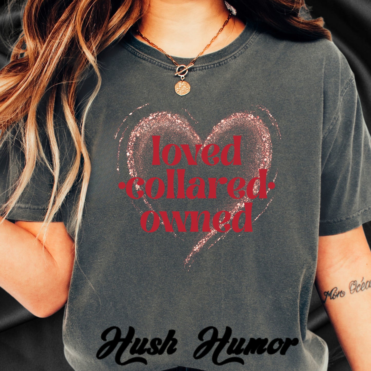Loved Collared Owned Submissive T-shirt, Submissive Wife Gift