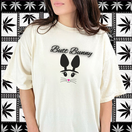 Butt Bunny All Sex Shirt – Naughty Comfort Colors Tee for Kinky Easter, Dirty Gift for Wife or Submissive