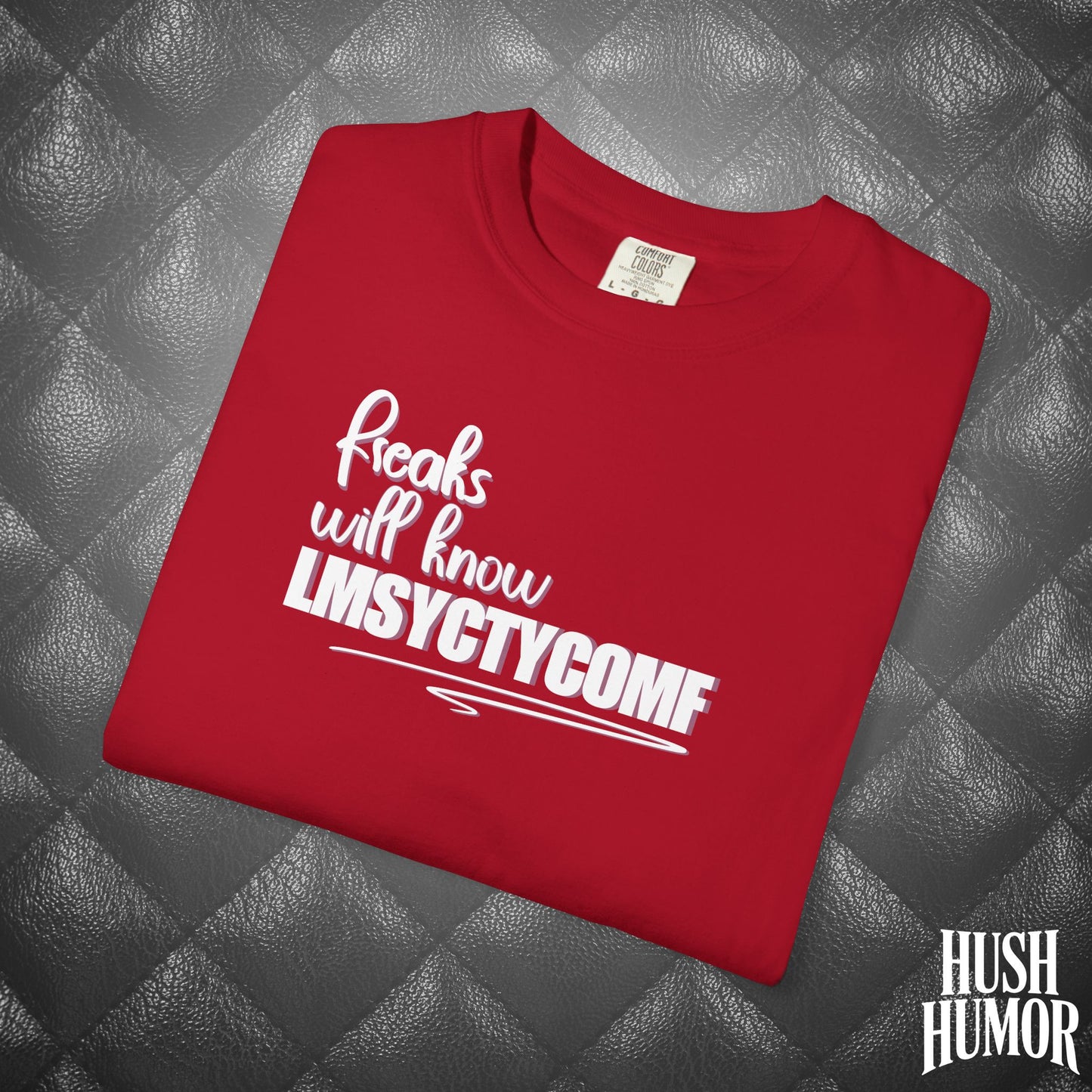 Only Freaks Will Know LMSYCTYCOMF T-Shirt – Dirty Comfort Colors Shirt, Sexy Wife Gift, Inappropriate Summer Party Tee, NSFW Trendy Graphic Shirt