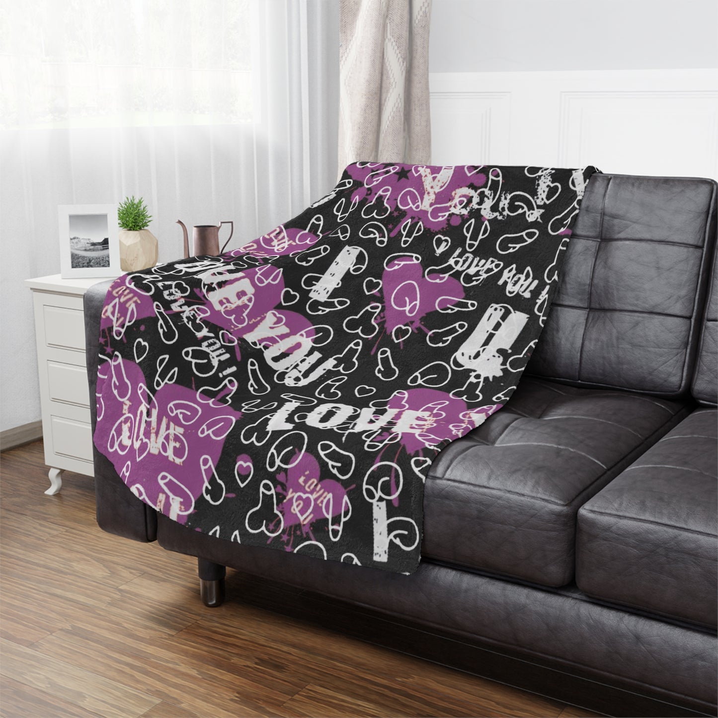 Penis Blanket Minky Blanket | Cozy Throw for Gifts, Soft Blanket, Warm Adult Themed blanket