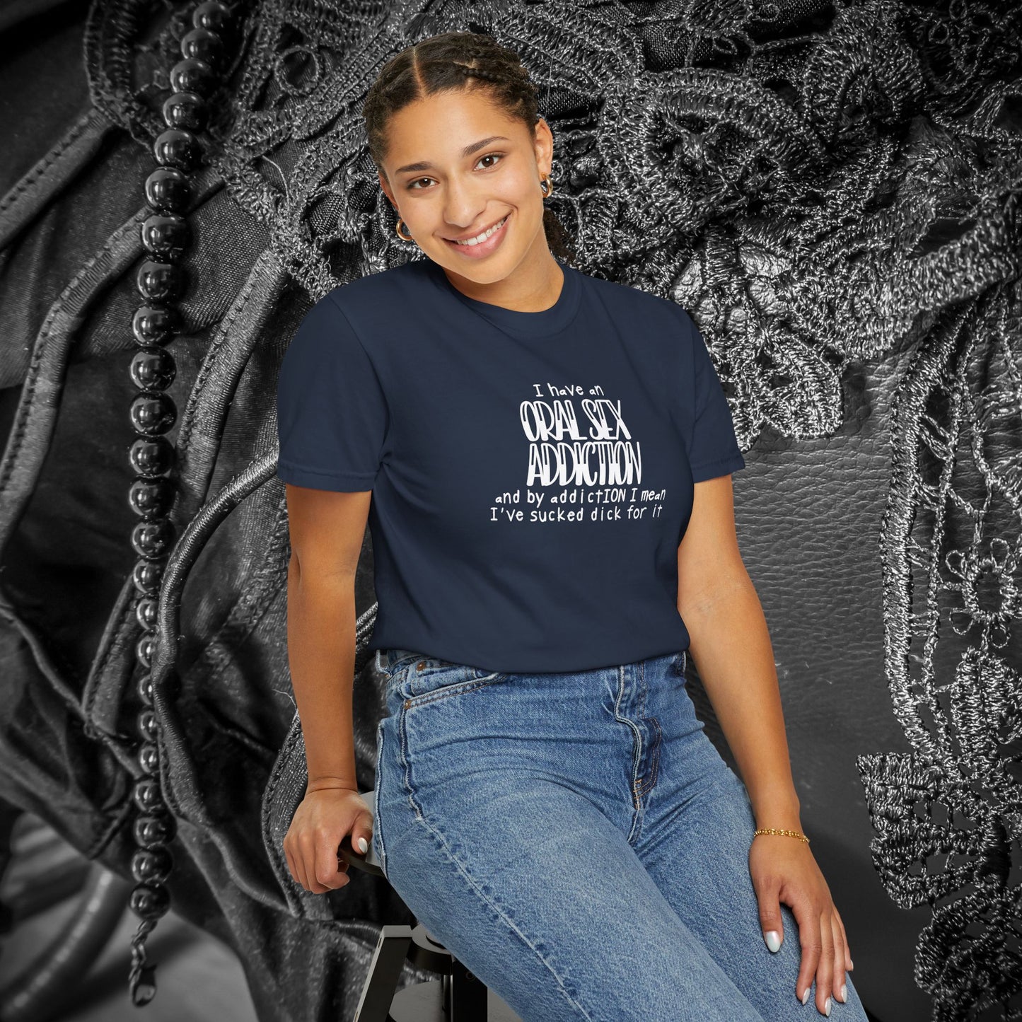 Funny Oral Sex Addiction Unisex T-shirt