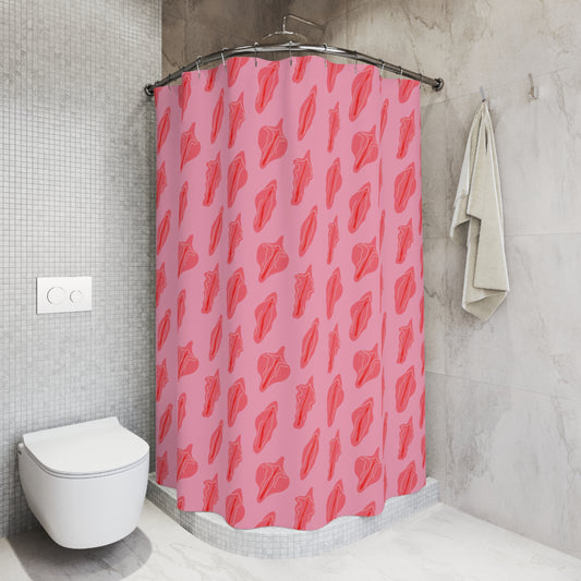 Vagina Print Shower Curtain, sexy bathroom decor, Female sex