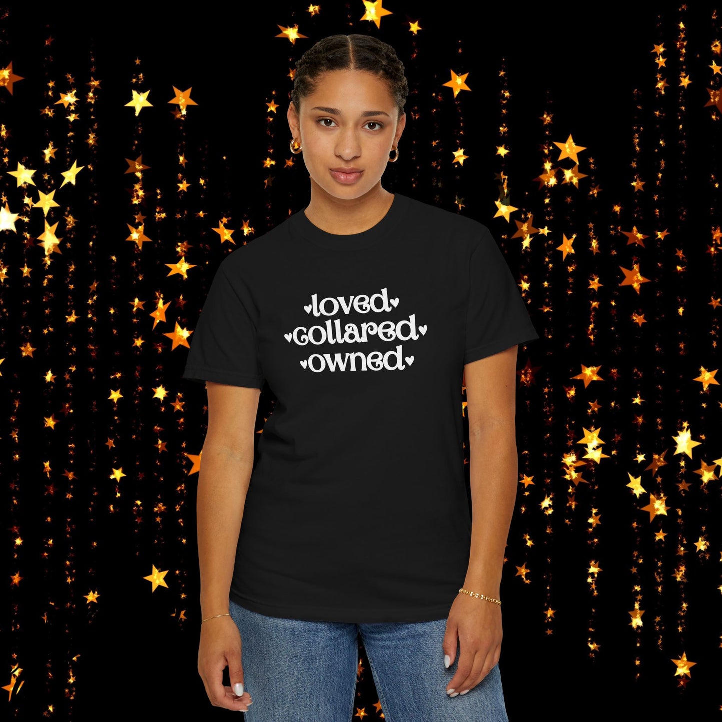 BDSM Loved Collared Owned Submissive T-shirt, Unisex Kinky Tee, Submissive Wife Gift, Dominant Lover Gift, BDSM Apparel