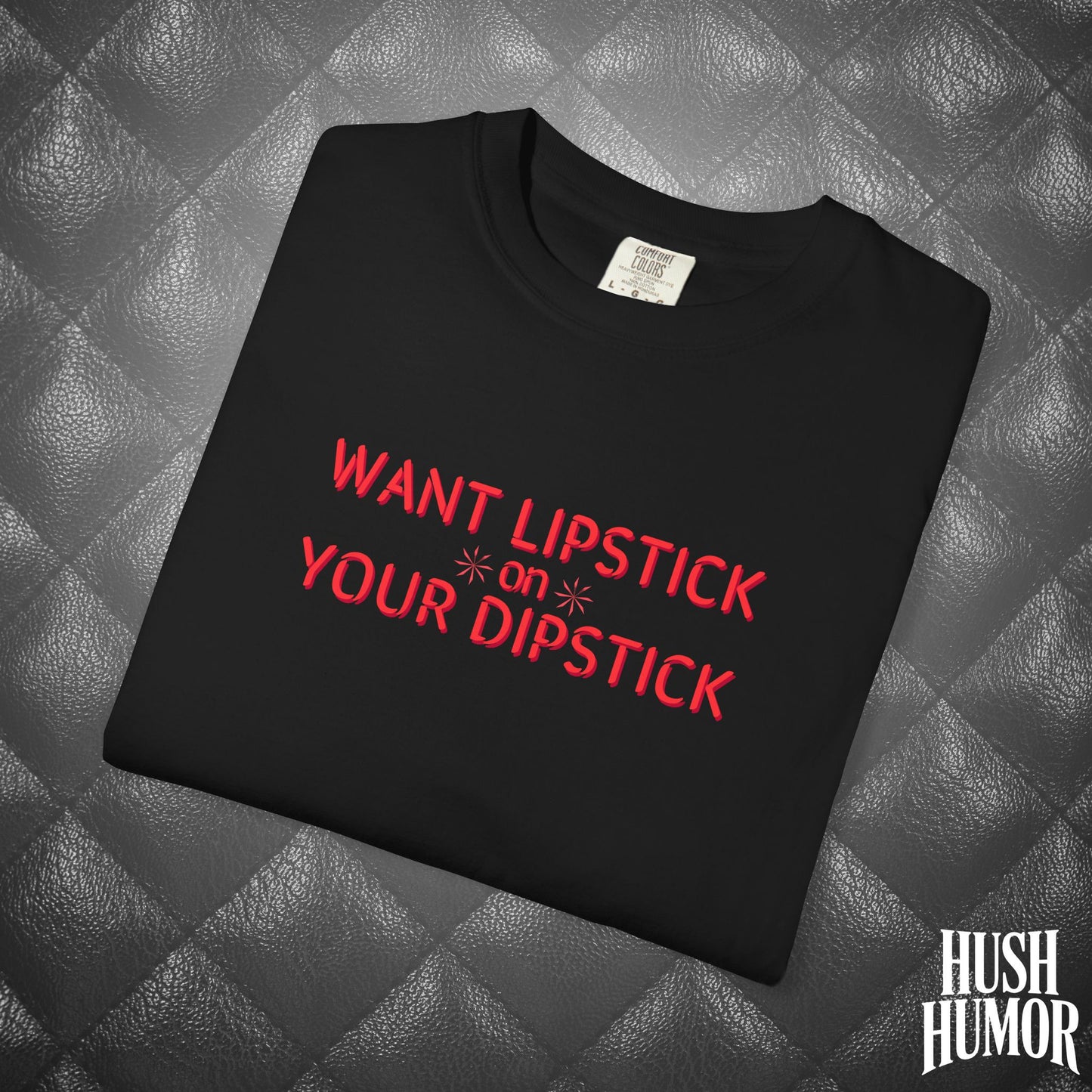 Want Lipstick on Your Dipstick? Dirty T-Shirt – Shocking Naughty Women’s Tee, FEMdom Sassy Mouth Shirt, Funny NSFW Adult Gift for Her
