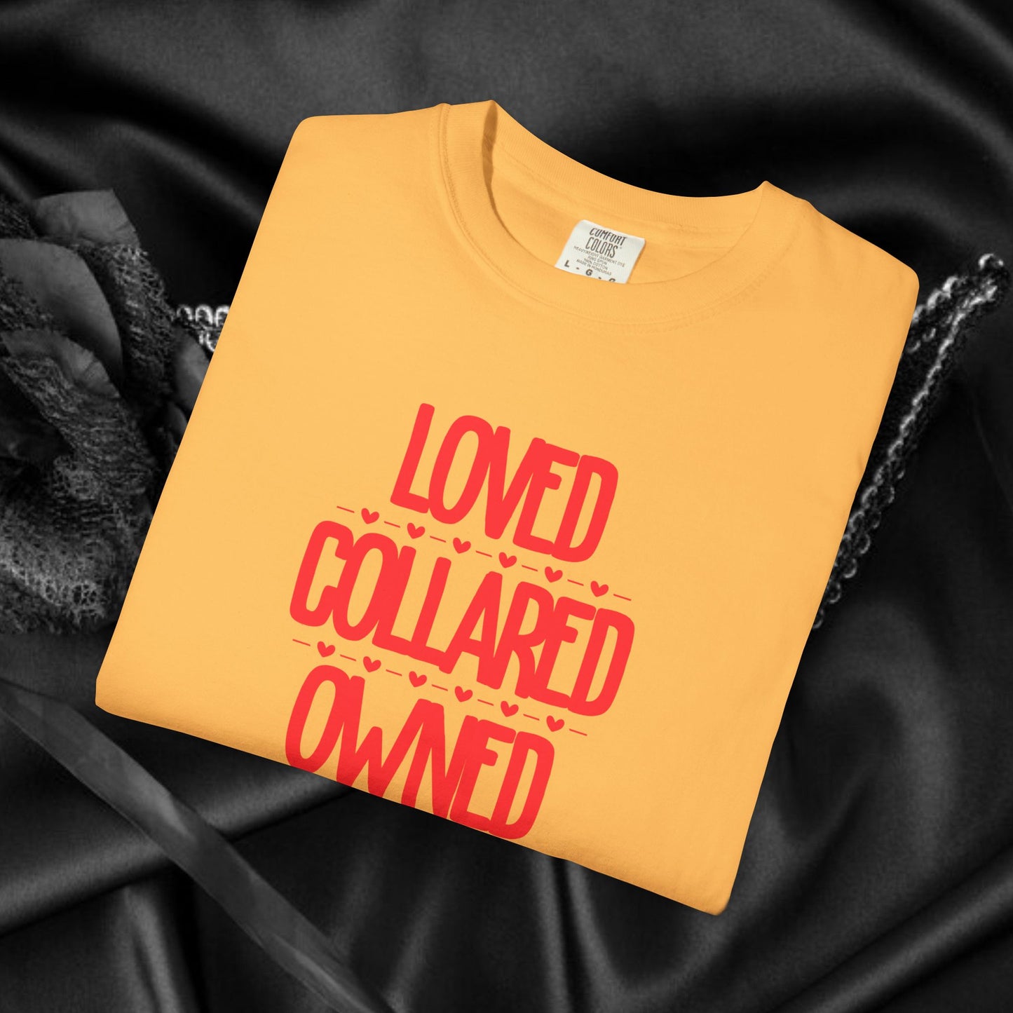 BDSM Loved Collared Owned Submissive T-shirt, Unisex Kinky Tee, Submissive Wife Gift, BDSM Apparel